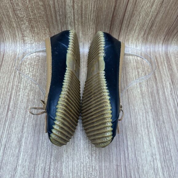 CHOOKA Women's size 7 Black Duck Skimmer Rubber Boat Rain Slip on Shoes - Picture 6 of 8